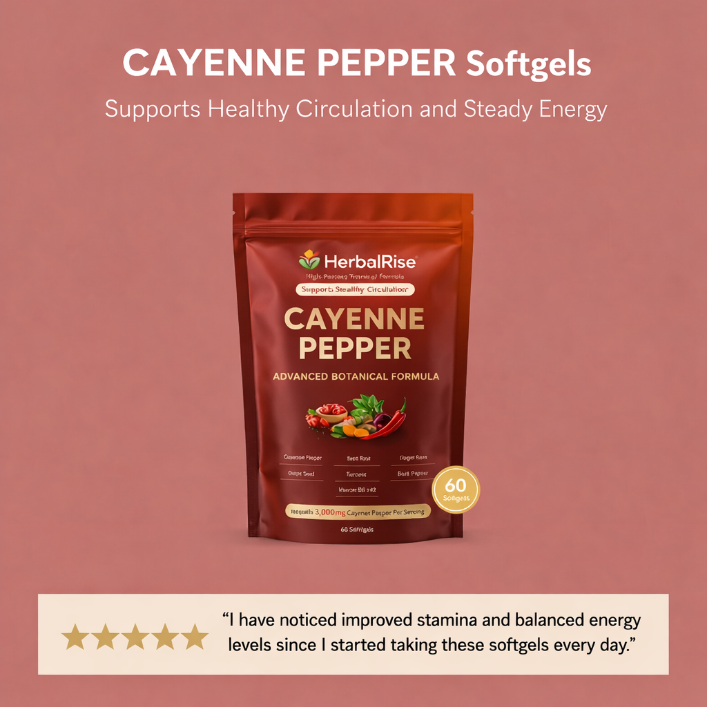 HerbalRise® Cayenne Pepper Softgels